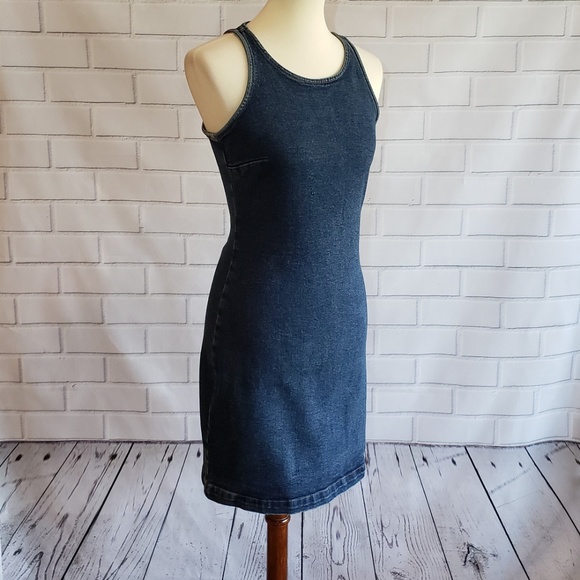 NWT CALVIN KLEIN Denim Tank Dress S - Picture 3 of 5